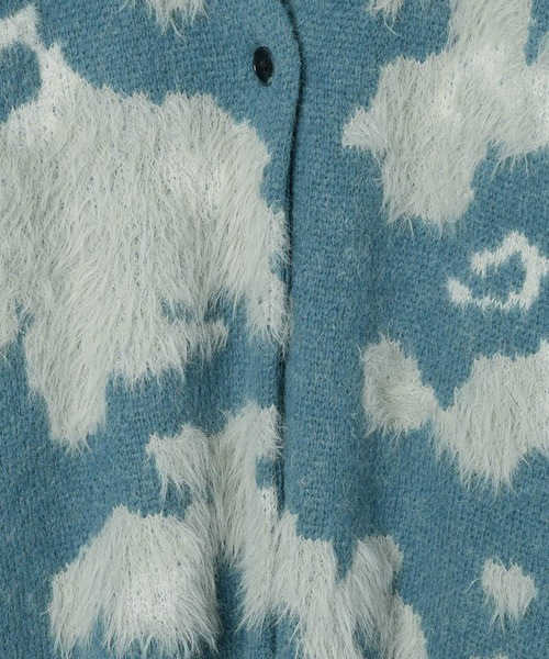 LEPSIM(レプシィム)の「5ゲージ柄シャギーVカーディガン 606406(カーディガン/ボレロ・レディース・ブラウン/ライトベージュ/グレー/ブルー/ブラウン系その他/カーキ・FREE)」の15枚目の写真