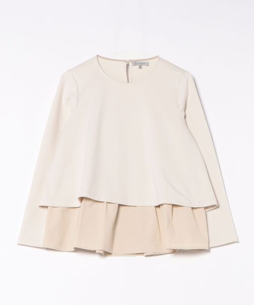 DESIGNWORKS（デザインワークス）の「後ろタフタ切替えプルオーバー（Tシャツ/カットソー・レディース・アイボリー・フリー）」の3枚目の写真