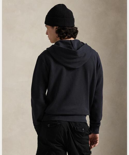 POLO RALPH LAUREN(ポロ ラルフ ローレン)の「ガーメントダイド フリース フルジップ フーディ(パーカー・メンズ・ブラック系1・S/M/L/XS)」の5枚目の写真