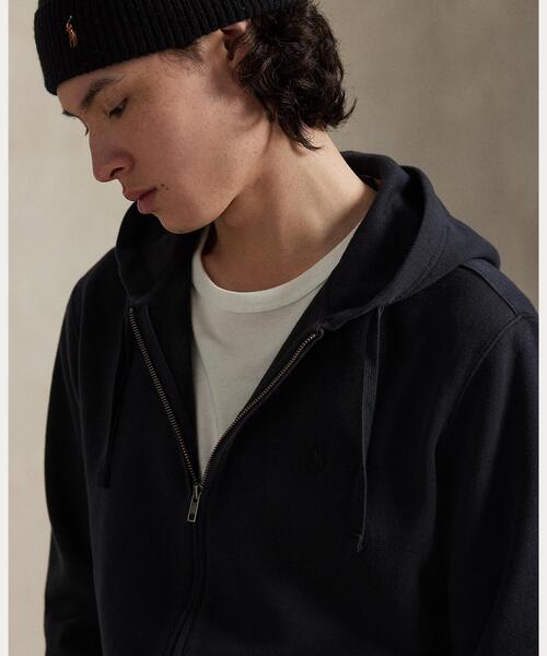 POLO RALPH LAUREN(ポロ ラルフ ローレン)の「ガーメントダイド フリース フルジップ フーディ(パーカー・メンズ・ブラック系1・S/M/L/XS)」の4枚目の写真