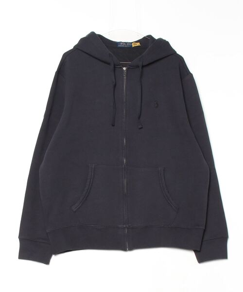 ガーメントダイド フリース フルジップ フーディ（パーカー）｜POLO