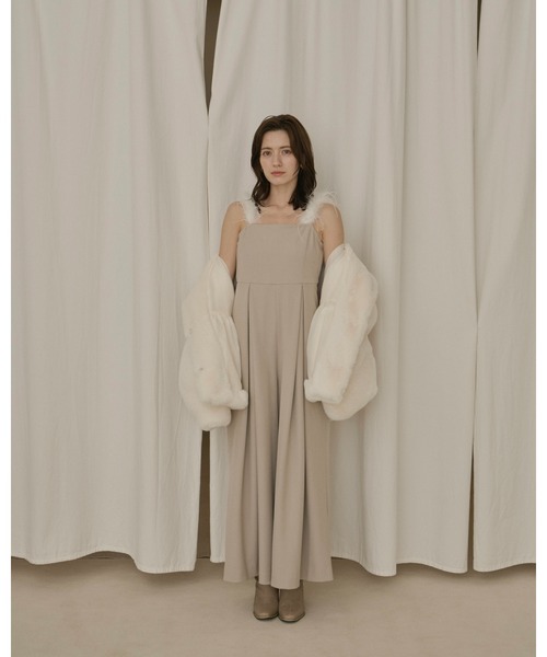 NOTREemor（ノートルエモア）の「shoulder fur all in one（ワンピース・レディース・キナリ/ダークブラウン・SMALL/MEDIUM）」の16枚目の写真
