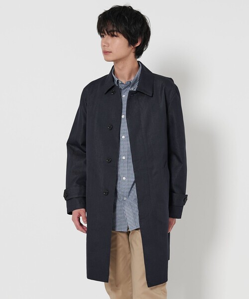 セール】シャンブレー ツイル ステンカラーコート＜A DAY IN THE