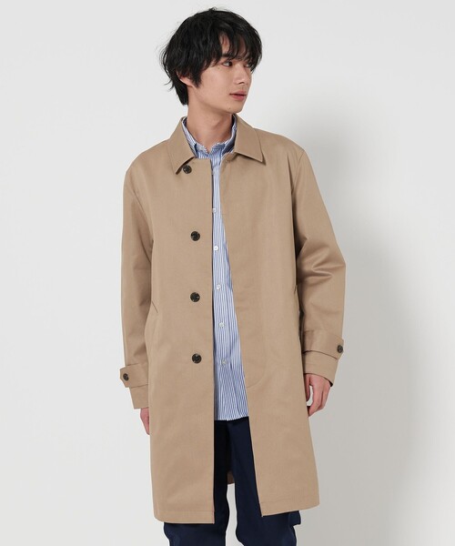 セール】シャンブレー ツイル ステンカラーコート＜A DAY IN THE LIFE