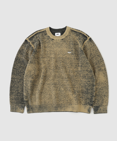OBEY(オベイ)の「OBEY / オベイ SPRAY EFFECT SWEATER(ニット/セーター・メンズ・ブラック/ブラウン・MEDIUM/LARGE)」の2枚目の写真