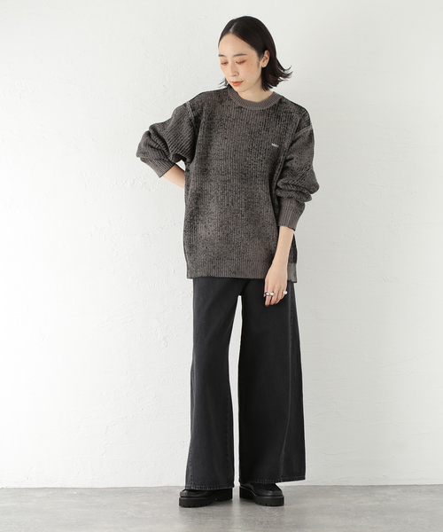 OBEY(オベイ)の「OBEY / オベイ SPRAY EFFECT SWEATER(ニット/セーター・メンズ・ブラック/ブラウン・MEDIUM/LARGE)」の4枚目の写真