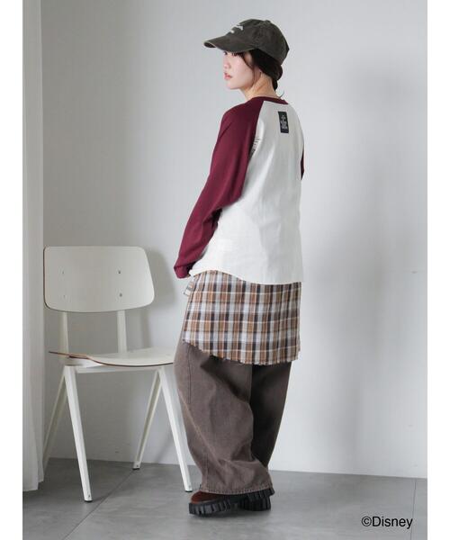 ehka sopo(エヘカソポ)の「【Disney】ナイトメアー・ビフォア・クリスマス/ラグランTシャツ(Tシャツ/カットソー・レディース・グレー/キナリ/オフホワイト・F)」の15枚目の写真