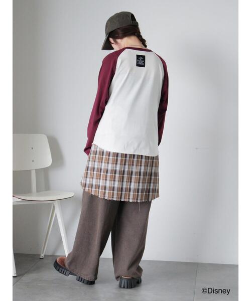 ehka sopo(エヘカソポ)の「【Disney】ナイトメアー・ビフォア・クリスマス/ラグランTシャツ(Tシャツ/カットソー・レディース・グレー/キナリ/オフホワイト・F)」の16枚目の写真