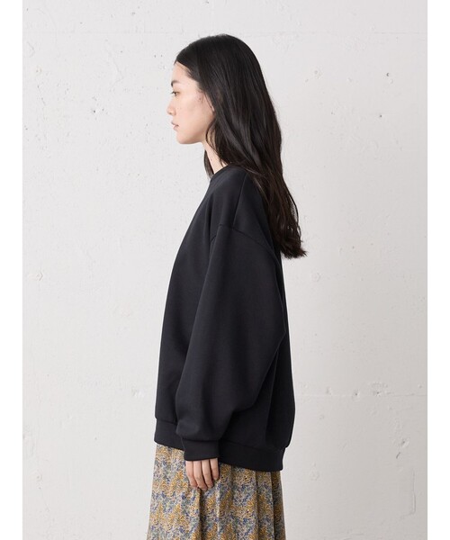 MidiUmi（ミディウミ）の「MidiUmi スムースダブルニットスウェットプルオーバー（Tシャツ/カットソー・レディース・ブラック/ネイビー系2/ライトグレー・FREE）」の9枚目の写真