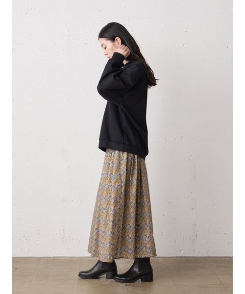 MidiUmi（ミディウミ）の「MidiUmi スムースダブルニットスウェットプルオーバー（Tシャツ/カットソー・レディース・ブラック/ネイビー系2/ライトグレー・FREE）」の13枚目の写真