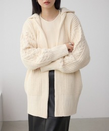 AZUL by moussy | マットモールフードトッパーカーデ(カーディガン/ボレロ)