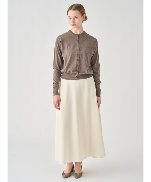 ウォッシャブルウール ロングフレアスカート（スカート）｜JOHN