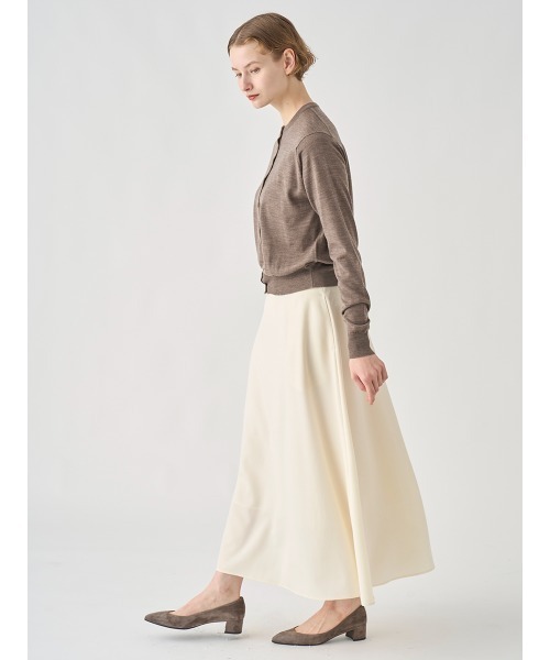 ウォッシャブルウール ロングフレアスカート（スカート）｜JOHN