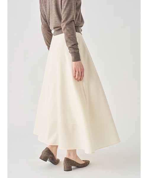 ウォッシャブルウール ロングフレアスカート（スカート）｜JOHN