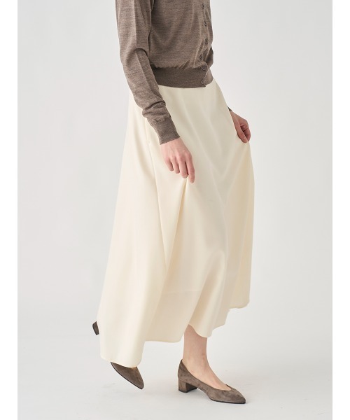 ウォッシャブルウール ロングフレアスカート（スカート）｜JOHN