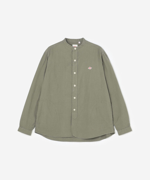 DANTON（ダントン）の「DANTON | コットンフランネル バンドカラーシャツ MEN（シャツ/ブラウス・メンズ・オリーブ/グレー・42/44/40）」の2枚目の写真