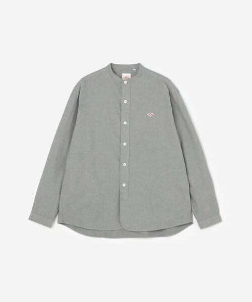 DANTON（ダントン）の「DANTON | コットンフランネル バンドカラーシャツ MEN（シャツ/ブラウス・メンズ・オリーブ/グレー・42/44/40）」の7枚目の写真