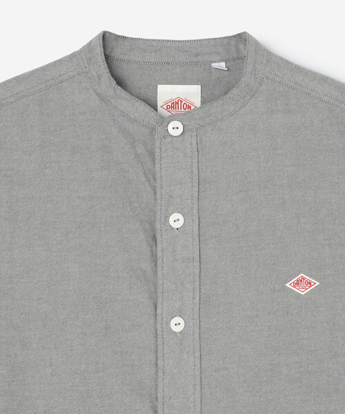 DANTON（ダントン）の「DANTON | コットンフランネル バンドカラーシャツ MEN（シャツ/ブラウス・メンズ・オリーブ/グレー・42/44/40）」の9枚目の写真