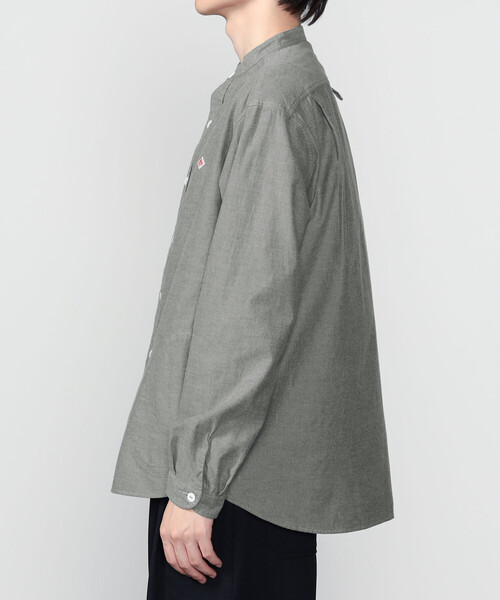 DANTON（ダントン）の「DANTON | コットンフランネル バンドカラーシャツ MEN（シャツ/ブラウス・メンズ・オリーブ/グレー・42/44/40）」の5枚目の写真