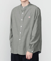 DANTON | DANTON | コットンフランネル バンドカラーシャツ MEN(シャツ/ブラウス)