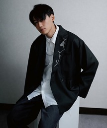 ブラック 刺繍入り テーラードジャケット テーラードジャケット（刺繍）ファッション通販 - ZOZOTOWN