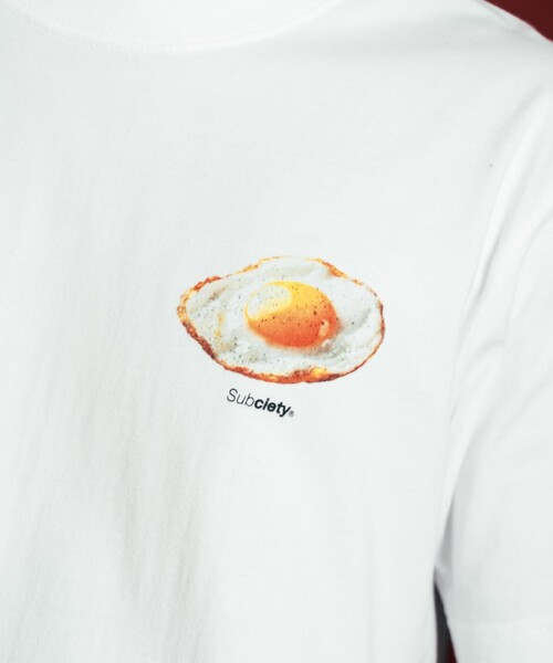 Subciety(サブサエティ)の「Sunny side up tee(Tシャツ/カットソー・メンズ・ブラック/スカイブルー/ホワイト・SMALL/MEDIUM/LARGE/X-LARGE/XX-LARGE)」の13枚目の写真