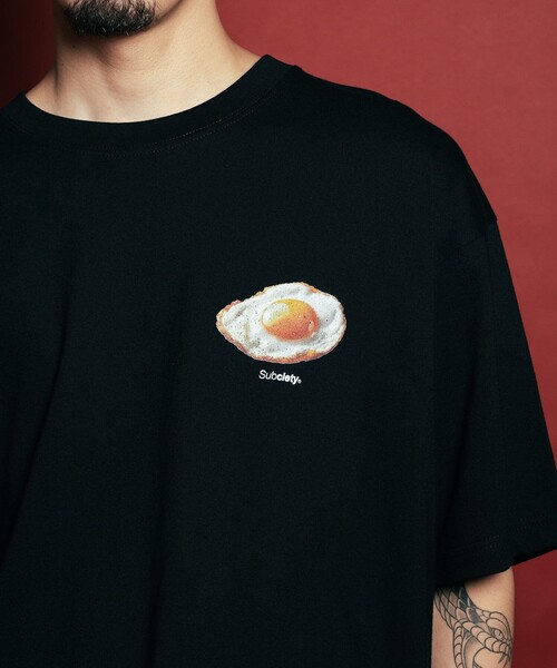 Subciety(サブサエティ)の「Sunny side up tee(Tシャツ/カットソー・メンズ・ブラック/スカイブルー/ホワイト・SMALL/MEDIUM/LARGE/X-LARGE/XX-LARGE)」の16枚目の写真