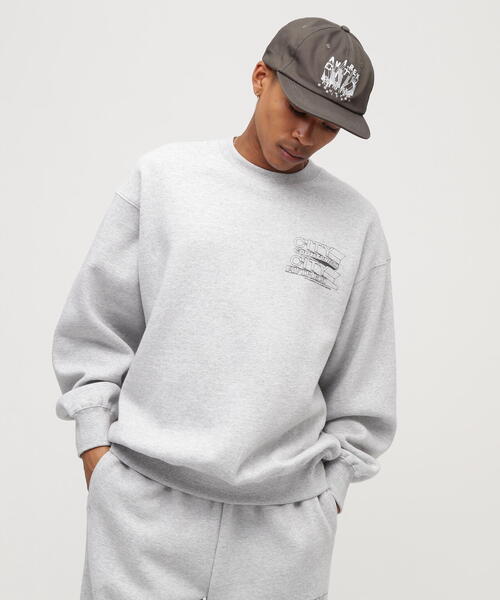 CITY COUNTRY CITY(シティーカントリーシティー)の「《AVIREX × CITY COUNTRY CITY》SIGNATURE CREW SWEAT / シグネチャー クルー スウェット / アヴィレックス / シティーカントリーシティー(スウェット・メンズ・ブラック/グレー・L/M/S/XL)」の4枚目の写真