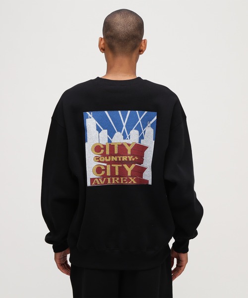 CITY COUNTRY CITY(シティーカントリーシティー)の「《AVIREX × CITY COUNTRY CITY》SIGNATURE CREW SWEAT / シグネチャー クルー スウェット / アヴィレックス / シティーカントリーシティー(スウェット・メンズ・ブラック/グレー・L/M/S/XL)」の11枚目の写真