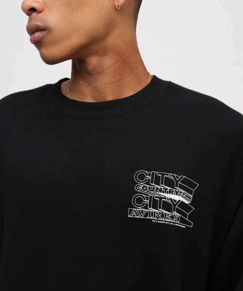 CITY COUNTRY CITY(シティーカントリーシティー)の「《AVIREX × CITY COUNTRY CITY》SIGNATURE CREW SWEAT / シグネチャー クルー スウェット / アヴィレックス / シティーカントリーシティー(スウェット・メンズ・ブラック/グレー・L/M/S/XL)」の13枚目の写真