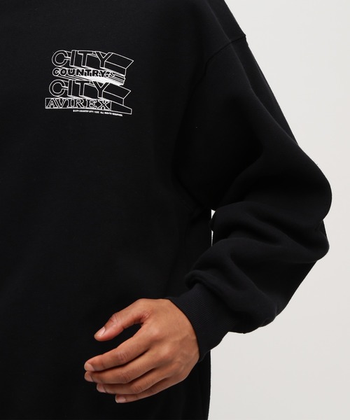 CITY COUNTRY CITY(シティーカントリーシティー)の「《AVIREX × CITY COUNTRY CITY》SIGNATURE CREW SWEAT / シグネチャー クルー スウェット / アヴィレックス / シティーカントリーシティー(スウェット・メンズ・ブラック/グレー・L/M/S/XL)」の14枚目の写真