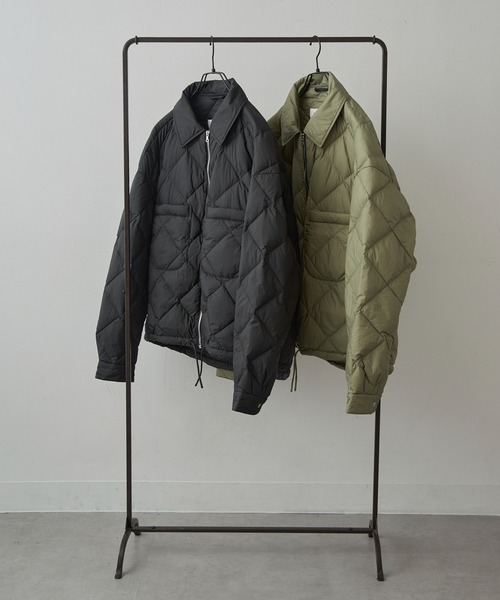 IENKI IENKI（イエンキイエンキ）の「【IENKI IENKI】BLAZE JACKET MAN　ホワイトグースダウン/防水・防風機能付き（ダウンジャケット/コート・メンズ・ブラック/カーキ・M/L）」の16枚目の写真