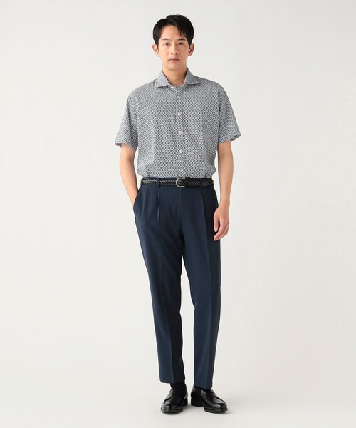 BEAMS HEART（ビームスハート）の「シアサッカー バタフライプリント カッタウェイカラー シャツ 26SS（シャツ/ブラウス・メンズ・ネイビー・X-LARGE/SMALL/LARGE/MEDIUM）」の2枚目の写真