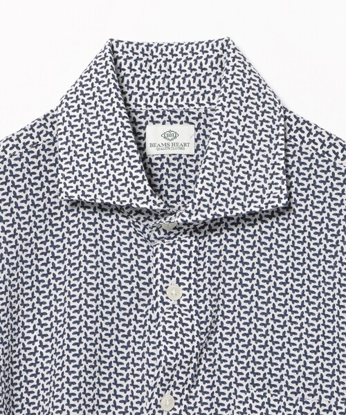 BEAMS HEART（ビームスハート）の「シアサッカー バタフライプリント カッタウェイカラー シャツ 26SS（シャツ/ブラウス・メンズ・ネイビー・X-LARGE/SMALL/LARGE/MEDIUM）」の9枚目の写真