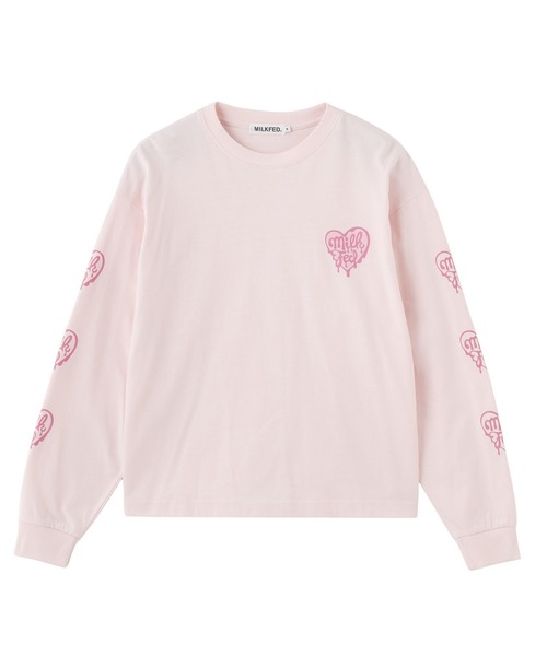 MILKFED.(ミルクフェド)の「MELTY HEART WIDE L/S TEE(Tシャツ/カットソー・レディース・ホワイト/ブラック/ライトピンク・M/L)」の22枚目の写真