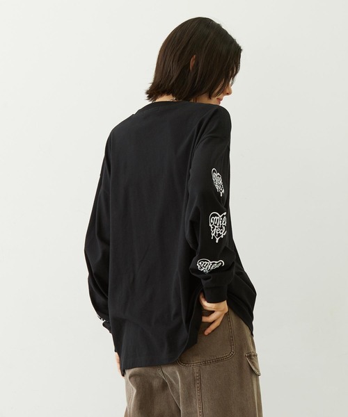 MILKFED.(ミルクフェド)の「MELTY HEART WIDE L/S TEE(Tシャツ/カットソー・レディース・ホワイト/ブラック/ライトピンク・M/L)」の17枚目の写真