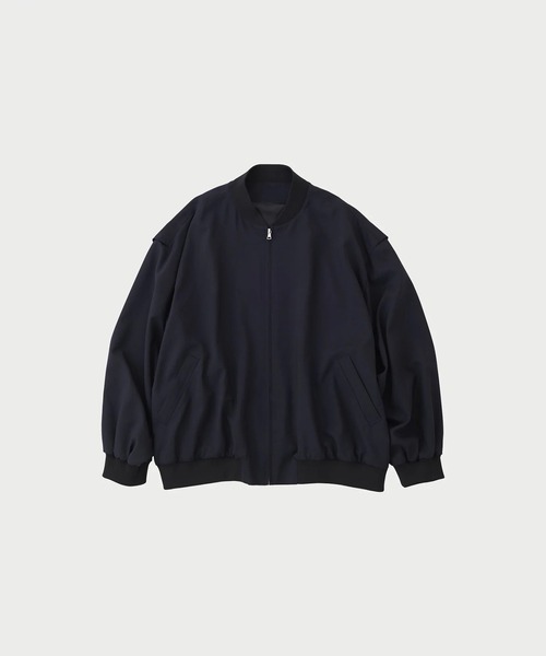 URU（ウル）の「ZIP UP OVER BLOUSON（ブルゾン・メンズ・ネイビー・2/1）」の2枚目の写真