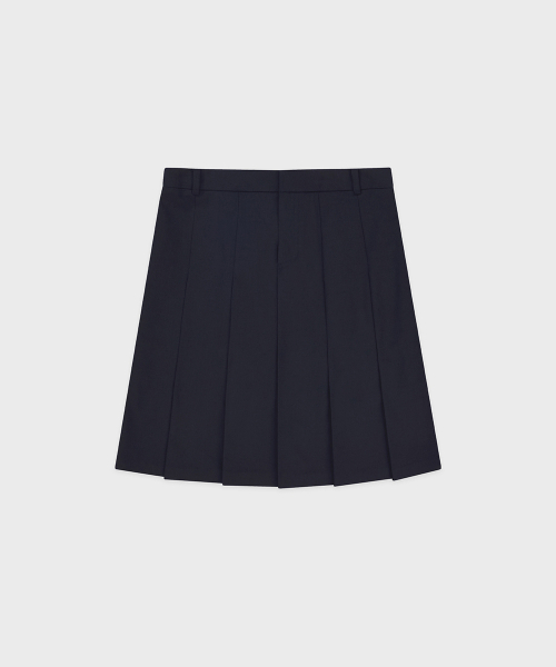 SINOON（シヌーン）の「Sinoon Pleated Midi Skirt (Navy)（スカート・レディース・ネイビー・SMALL/MEDIUM）」の4枚目の写真
