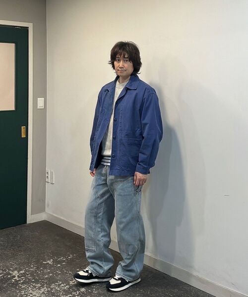 MUSINSA STANDARD（ムシンサスタンダード）の「デニムワイドダブルニーカーペンターパンツ[ライトインディゴ]（デニムパンツ・メンズ・その他・40/38/42/26/27/28/29/36/34/32/30/31/33）」の12枚目の写真