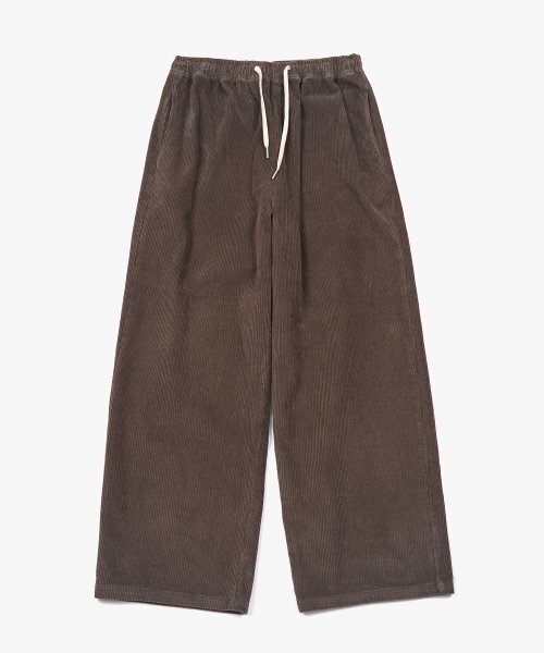 TOFFEE(トフィー)の「コーデュロイワイドバンディングパンツ (ブラウン)(その他パンツ・メンズ・その他・MEDIUM/LARGE/X-LARGE)」の2枚目の写真