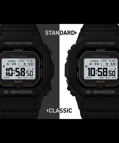 G-SHOCK（ジーショック）の「スクエアフェイス / 電波ソーラーBluetooth / GW-BX5600-1A1JF（デジタル腕時計・メンズ・ブラック・FREE）」の7枚目の写真