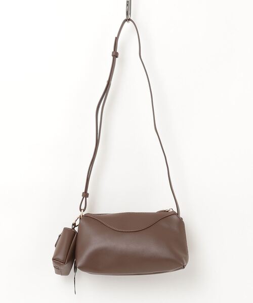 THEATRE PRODUCTS（シアタープロダクツ）の「レザレットポーチ付きショルダーバッグM（ショルダーバッグ・レディース・ブラック/ブラウン・FREE）」の3枚目の写真