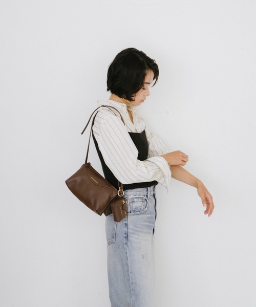 THEATRE PRODUCTS（シアタープロダクツ）の「レザレットポーチ付きショルダーバッグM（ショルダーバッグ・レディース・ブラック/ブラウン・FREE）」の17枚目の写真