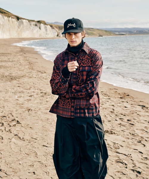 glamb（グラム）の「Patchwork Print Shirt / パッチワークプリントシャツ（シャツ/ブラウス・メンズ・レッド/ブラック・S/M/L）」の14枚目の写真