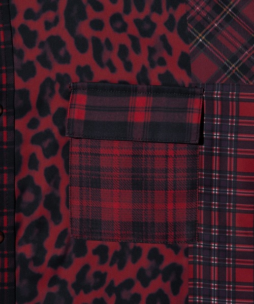 glamb（グラム）の「Patchwork Print Shirt / パッチワークプリントシャツ（シャツ/ブラウス・メンズ・レッド/ブラック・S/M/L）」の18枚目の写真