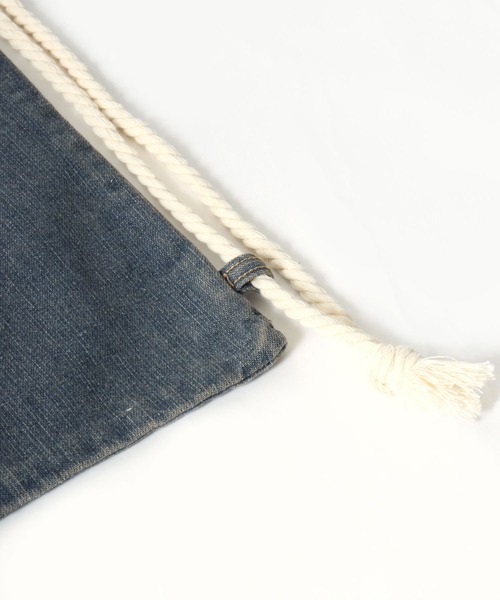 Salong hameu（サロン ハミュー）の「デニムパンツ風ナップサック/デニム/レオパード/カモフラ メンズ レディース ユニセックス（バックパック/リュック・レディース・ブラック系その他/レオパード/カモフラージュ/インディゴブルー・FREE）」の22枚目の写真