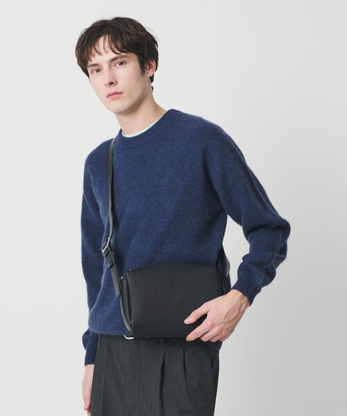 BEAUTY&YOUTH UNITED ARROWS(ビューティーアンドユースユナイテッドアローズ)の「“Emboss Bag Series” クロス ショルダー バッグ(ショルダーバッグ・メンズ・その他1/ブラック・FREE)」の5枚目の写真