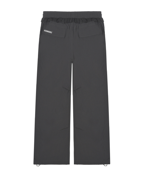 NICK&NICOLE(ニックアンドニコール)の「RUFFLE LACE PARACHUTE PANTS_CHARCOAL(スウェットパンツ・レディース・チャコール・FREE)」の6枚目の写真