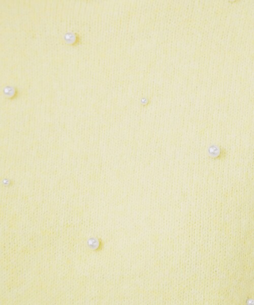 index（インデックス）の「フェイクパールふわふわニット【洗濯機OK】（ニット/セーター・レディース・ネイビー/ライトイエロー系/グレー・36/38/40/42）」の15枚目の写真