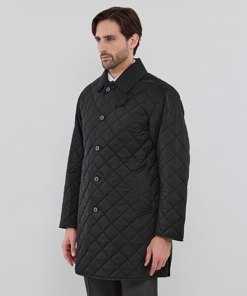 MACKINTOSH LONDON（マッキントッシュ ロンドン）の「【BLACK OF BLACKs】【WATSON LONG】シンセティックキルティングアウター（ステンカラーコート・メンズ・ブラック・38/40/42）」の4枚目の写真